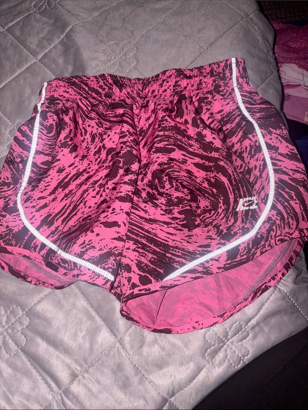 Nike Women’s Pink Printed Athletic Shorts